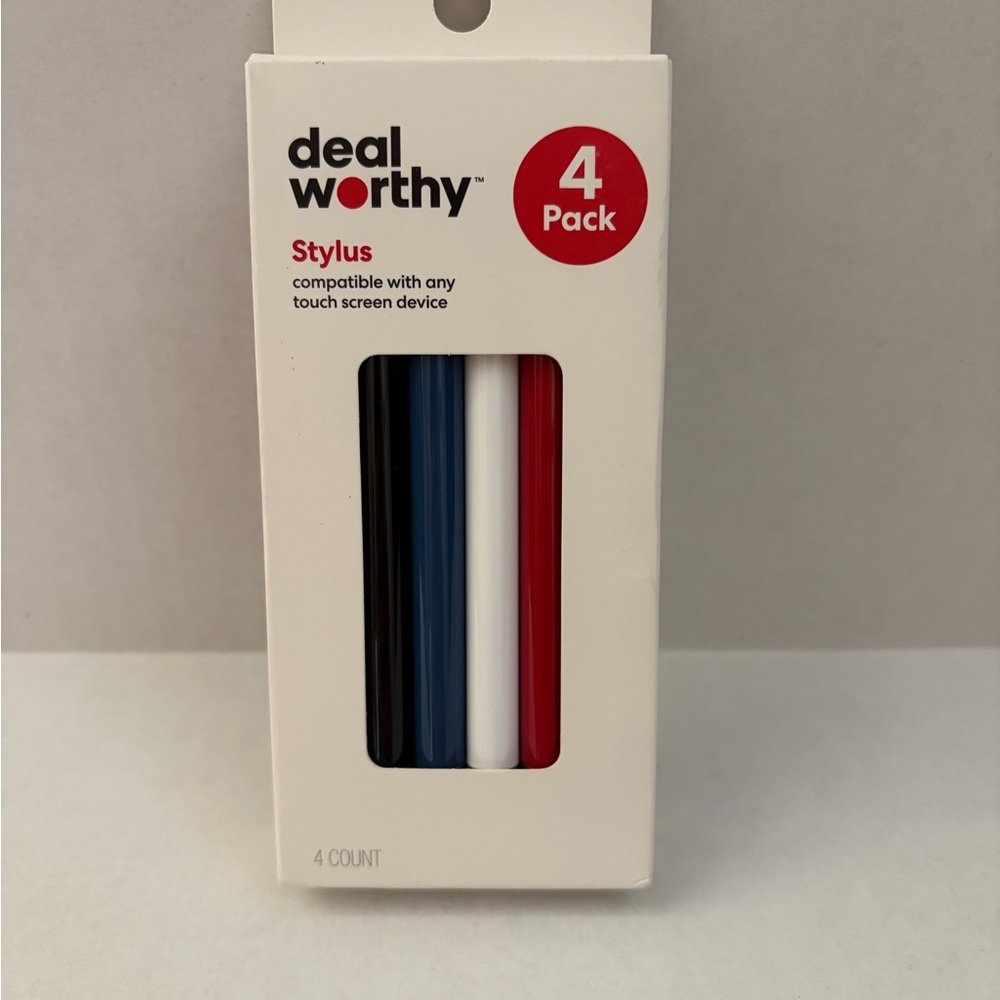 Stylus 4 Pack - Red, Blue, Black, White